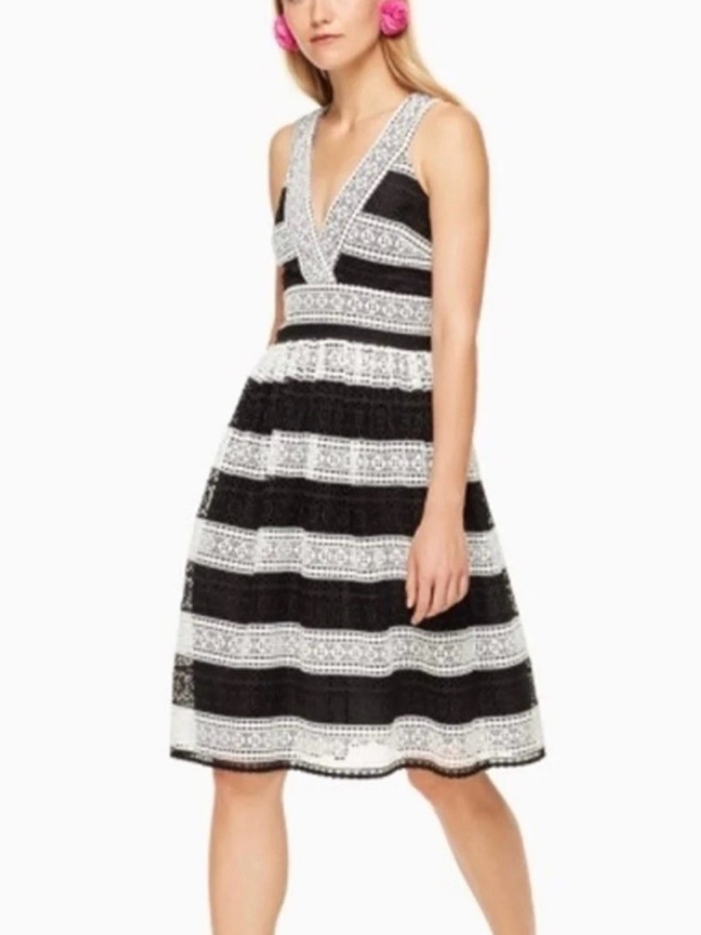 Kate Spade Scenic Route Colorblock Lace Dress